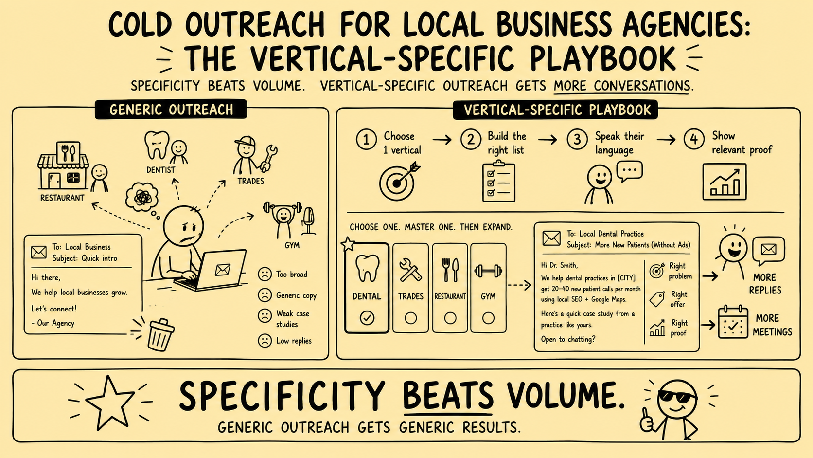 Cold Outreach for Local Business Agencies: The Vertical-Specific Playbook