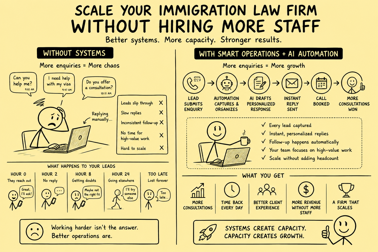 How Immigration Law Firms Scale Without Hiring More Staff