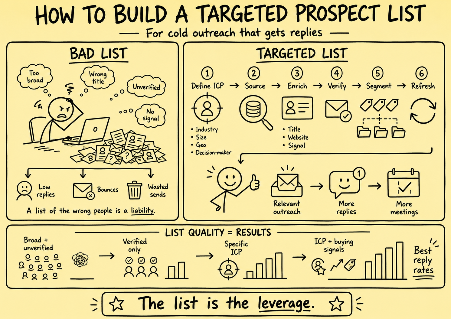 How to Build a Targeted Prospect List for Cold Outreach — Without Wasting a Single Email